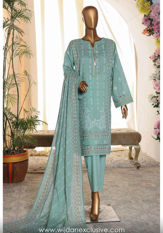 HZ Exclusive Printed Slub Lawn Collection'25 D-01