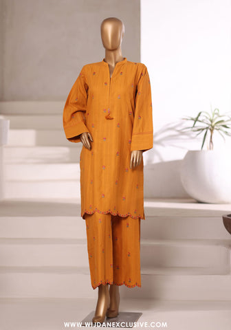 Sadabahar Vybe Stitched Jacquard Embroidered Sets Vol-II Collection - 2025 (MUSTARD)