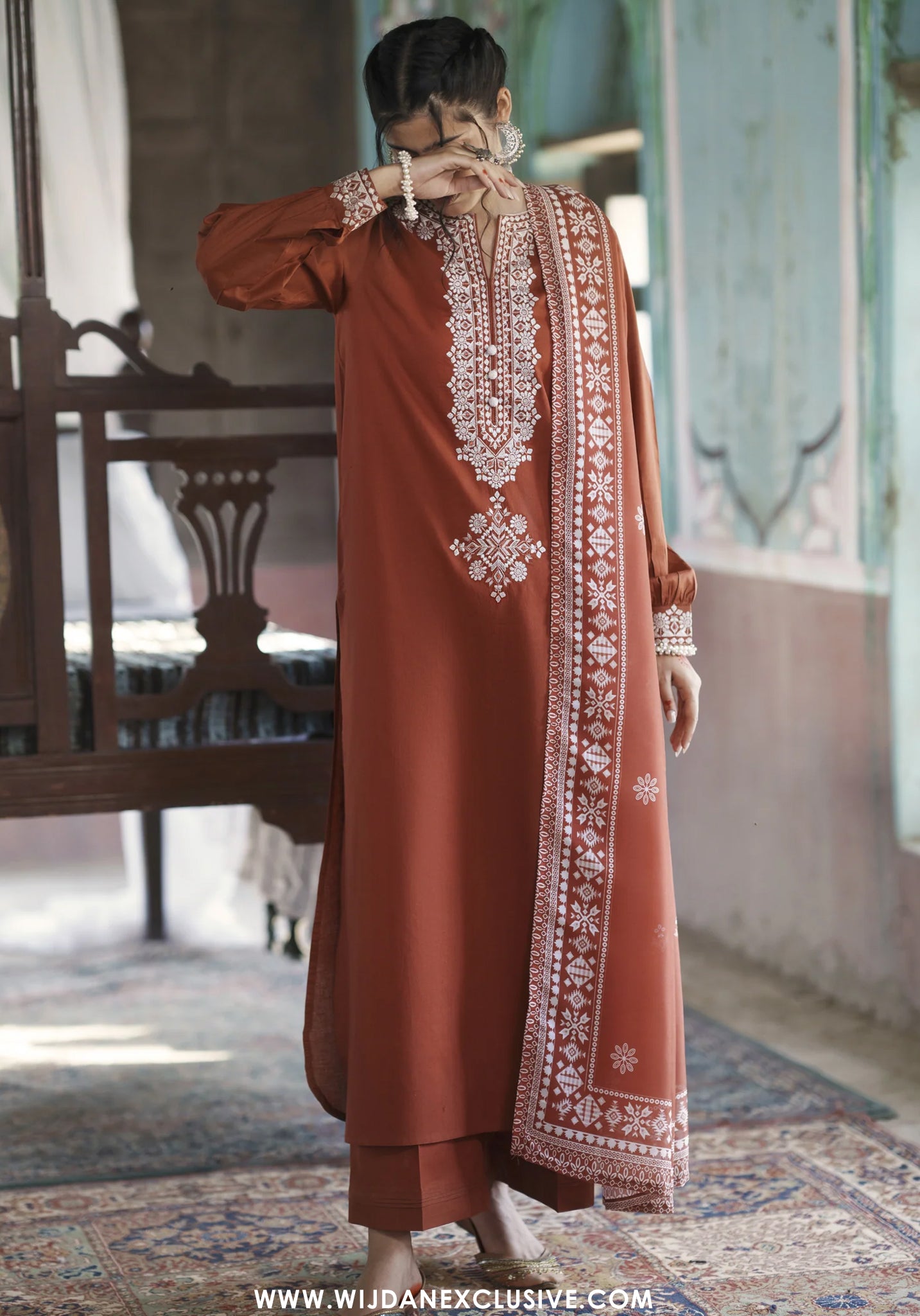 Before Sunset by Casual Lite | Stitched Embroidered Cotton Lawn Collection - 2026 (D-01)