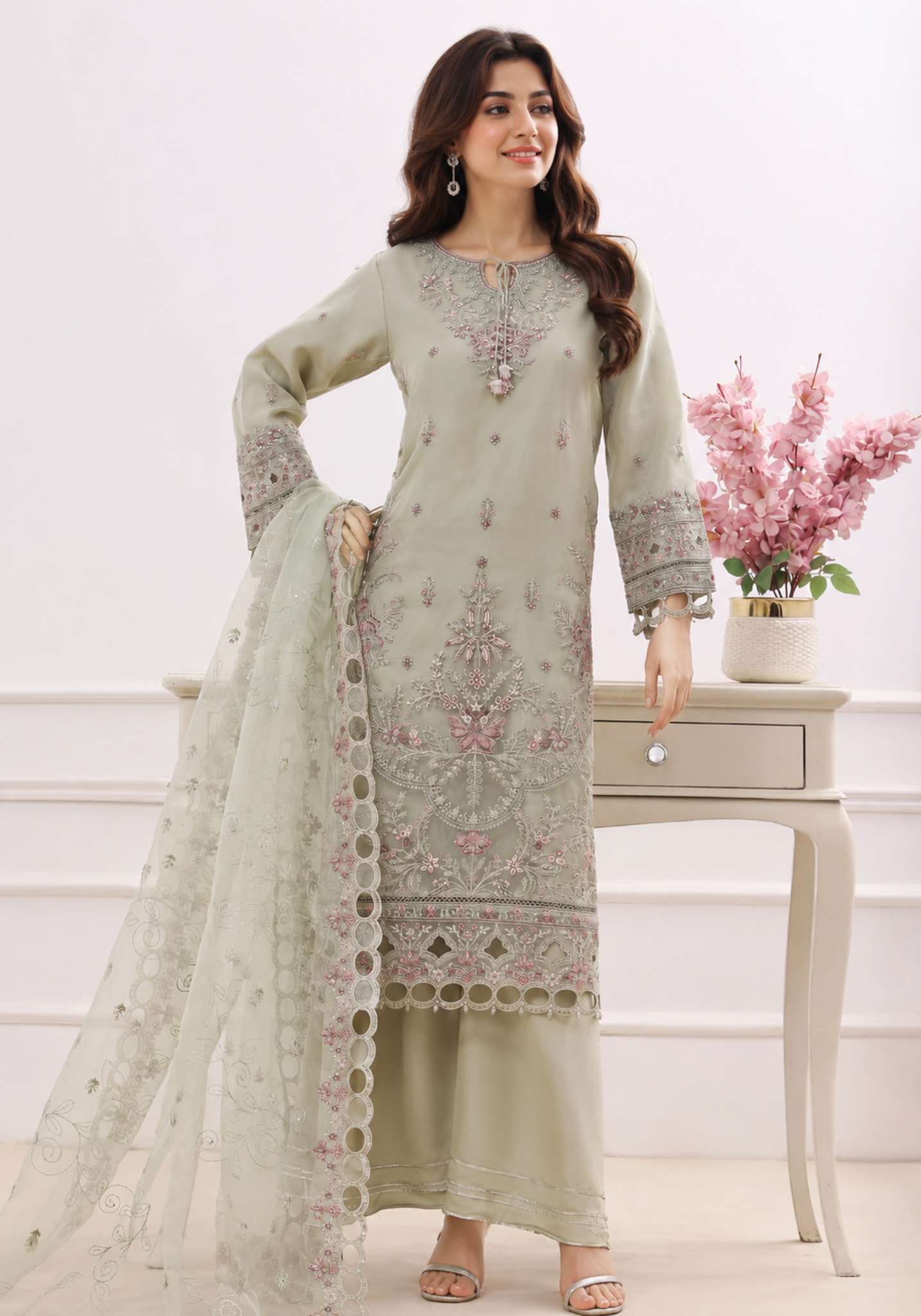 Sadabahar Mahpara Stitched Festive Formal Vol-01 Collection - 2026 (D-01)