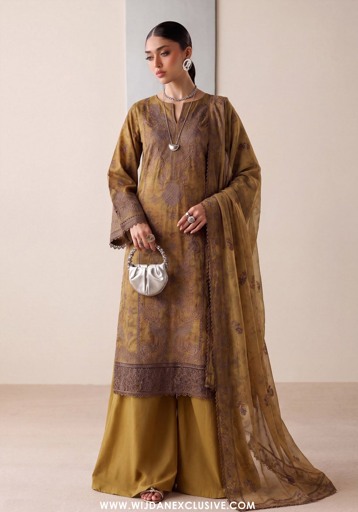 Virsa by Wijdan | Unstitched Embroidered Viscose Collection - 2026 (D-2510)