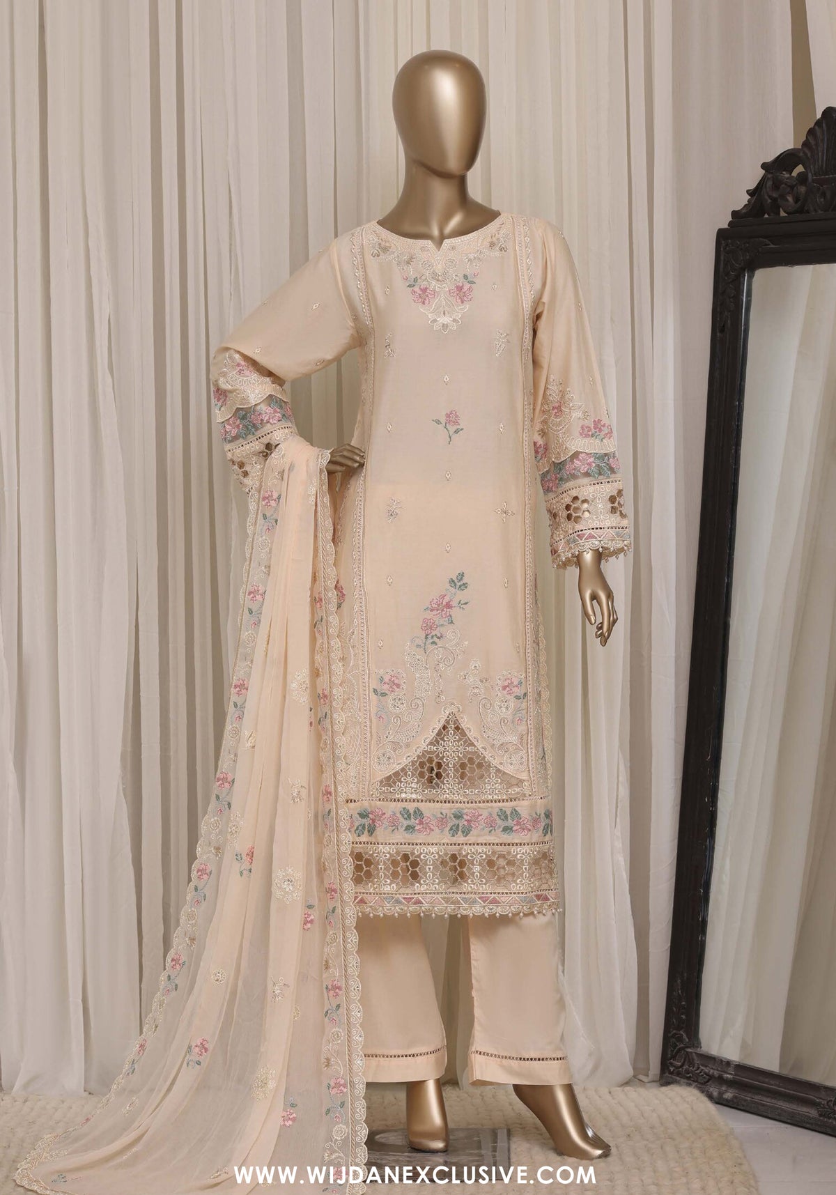 Sadabahar Stitched Luxury Embroidered Festive Vol-08 Collection - 2026 (D-01)