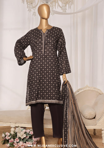 Bin Saeed Stitched Exclusive Printed 3PC Lawn Collection'25 Vol-10 D-01