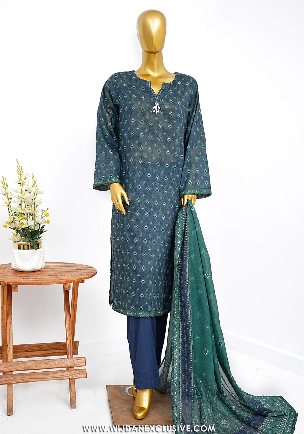 Bin Saeed Stitched Exclusive Printed Lawn Vol-10 Collection – 2026 (D-01)