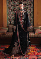 Nuvera by Mushq | Unstitched Embroidered Raw Silk Formal Collection'26 (CARMINE JEWEL)
