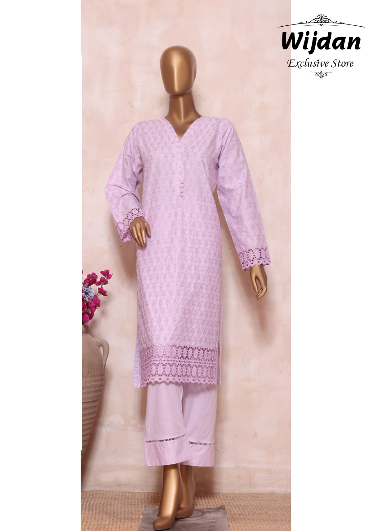 Sadabahar Chikankari 2pc Stitched Solids Collection'24 D-05