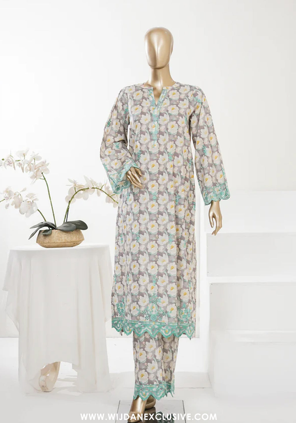 Summer Essentials by Amna Khadija | Stitched Embroidered 2PC Co-Ords Collection - 2026 (D-01)