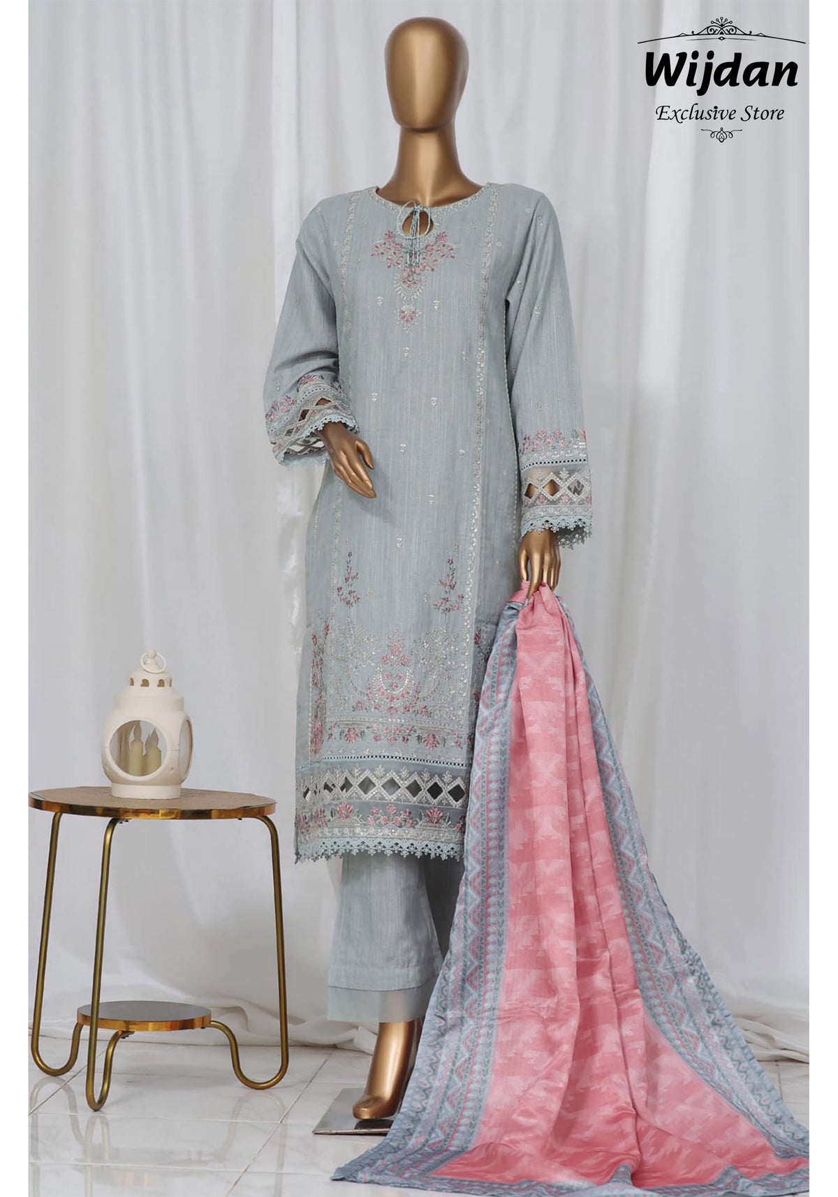 Sadabahar Luxury Embroidered Khaddar Vol-02 Collection’24 D-01