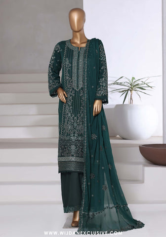 Afsanay by Sadabahar | Stitched Luxury Chiffon Vol-14 Collection - 2025 (GREEN)