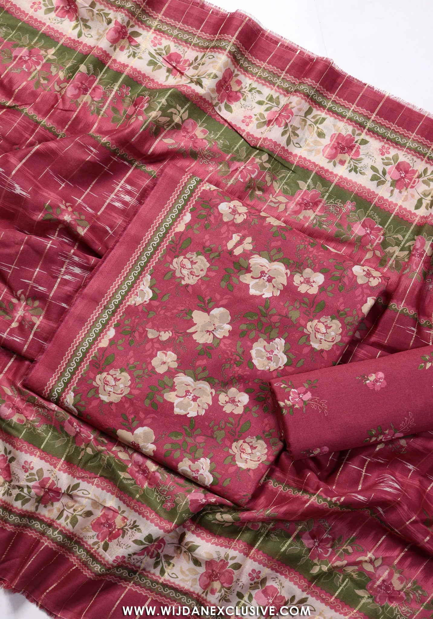 Bin Saeed Unstitched Printed Lawn Vol-II Collection - 2026 (RED)