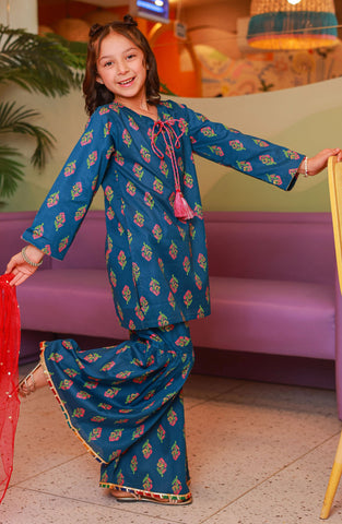 Guriya Kids Boutique Girls Spring Collection'25 by Amna khadija D-01
