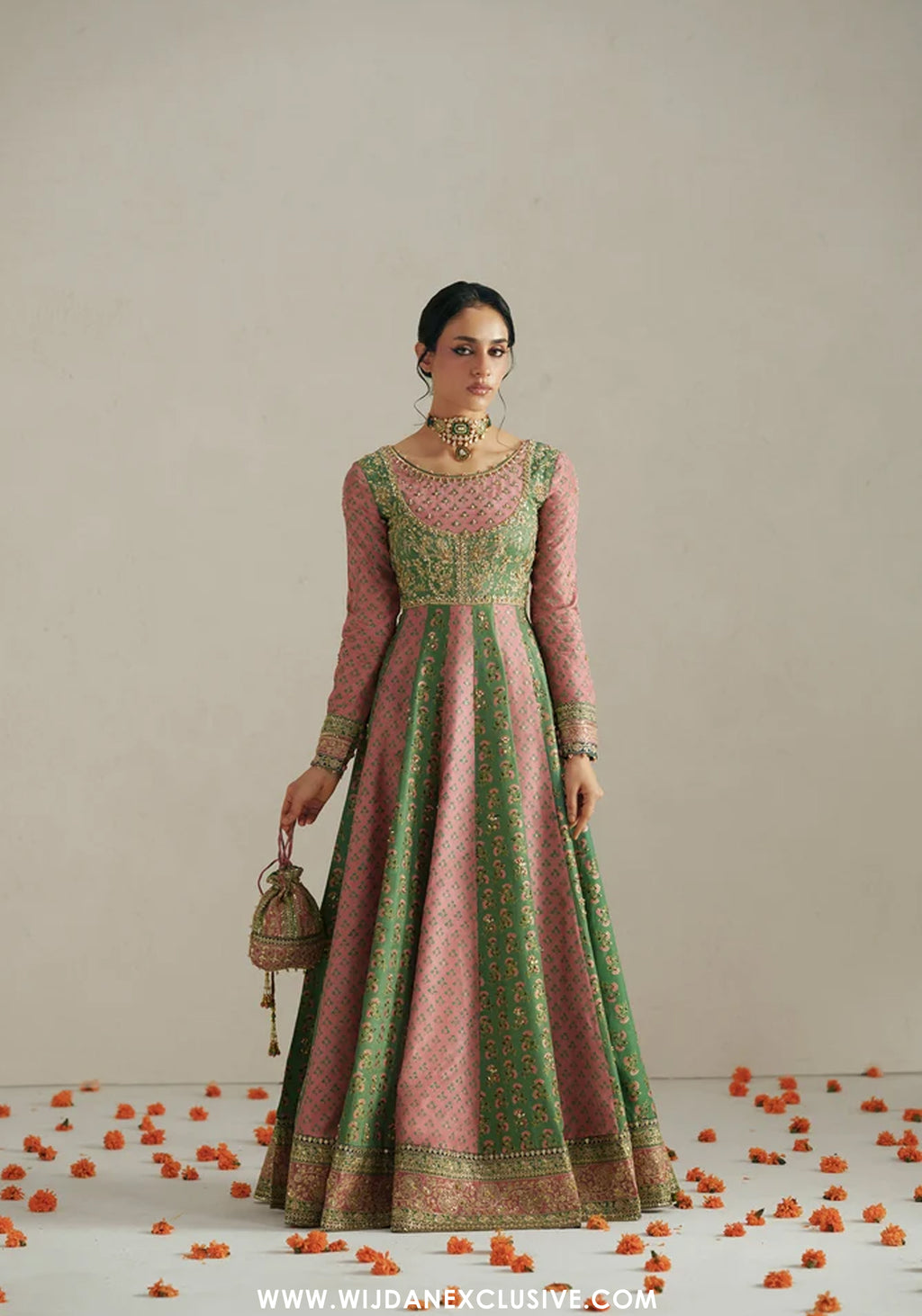 Vera Unstitched Embroidered Festive Formal Collection'26 (Rang Multicolor Anarkali Set)