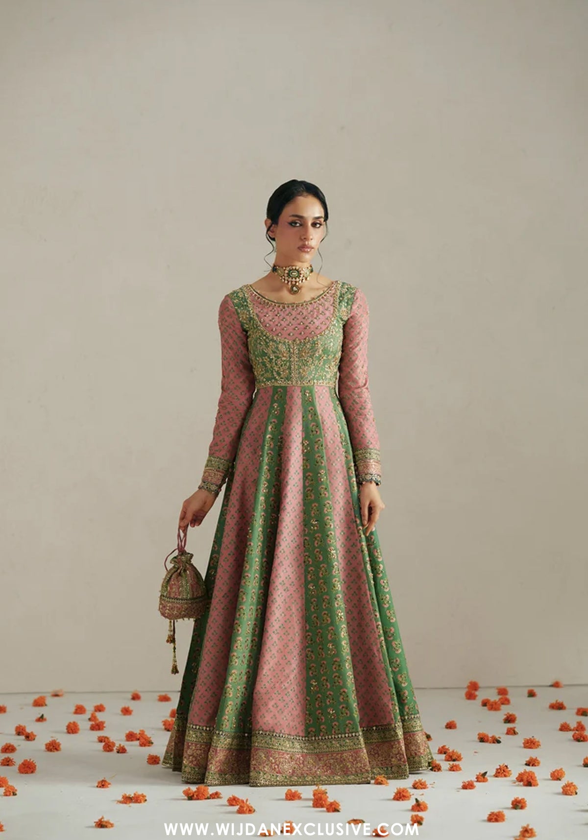 Vera Unstitched Embroidered Festive Formal Collection'26 (Rang Multicolor Anarkali Set)