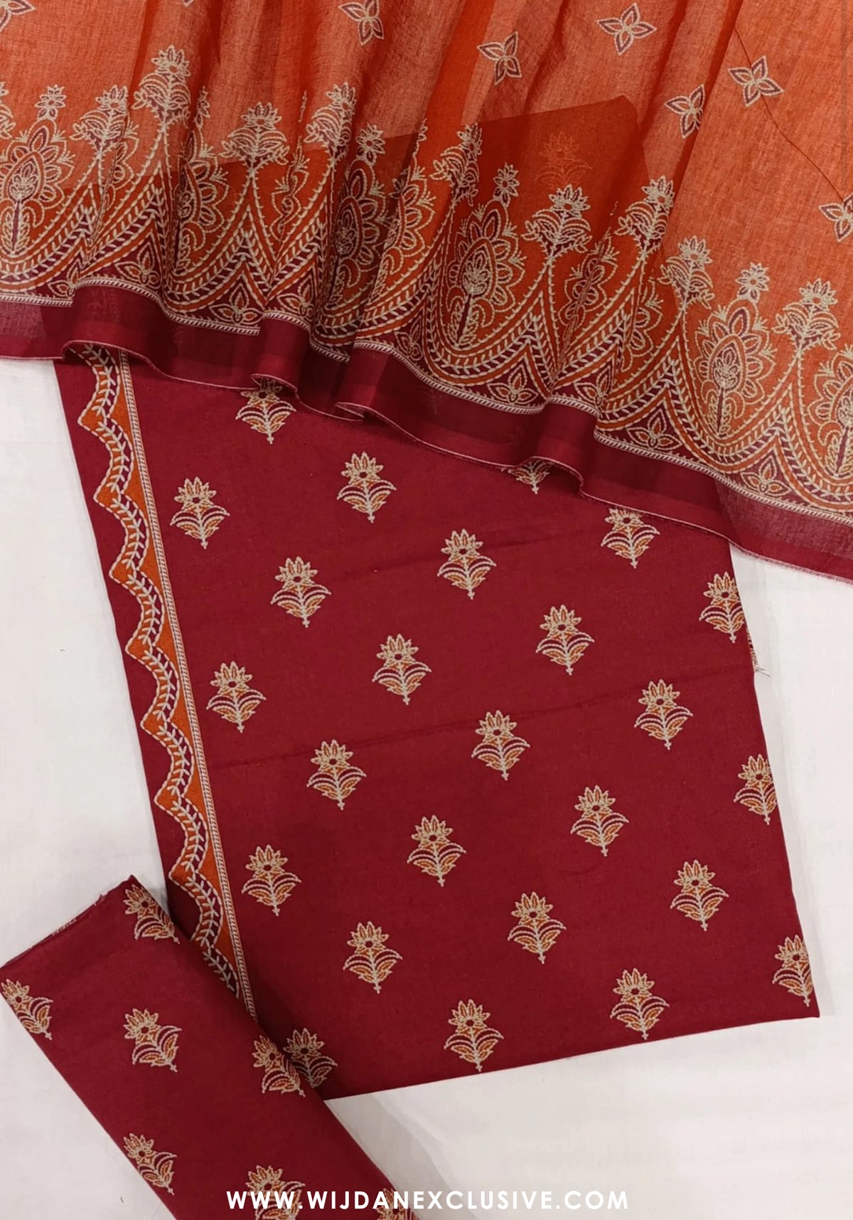 Bin Saeed Unstitched 3PC Digital Printed Cambric Collection - 2025 D-01