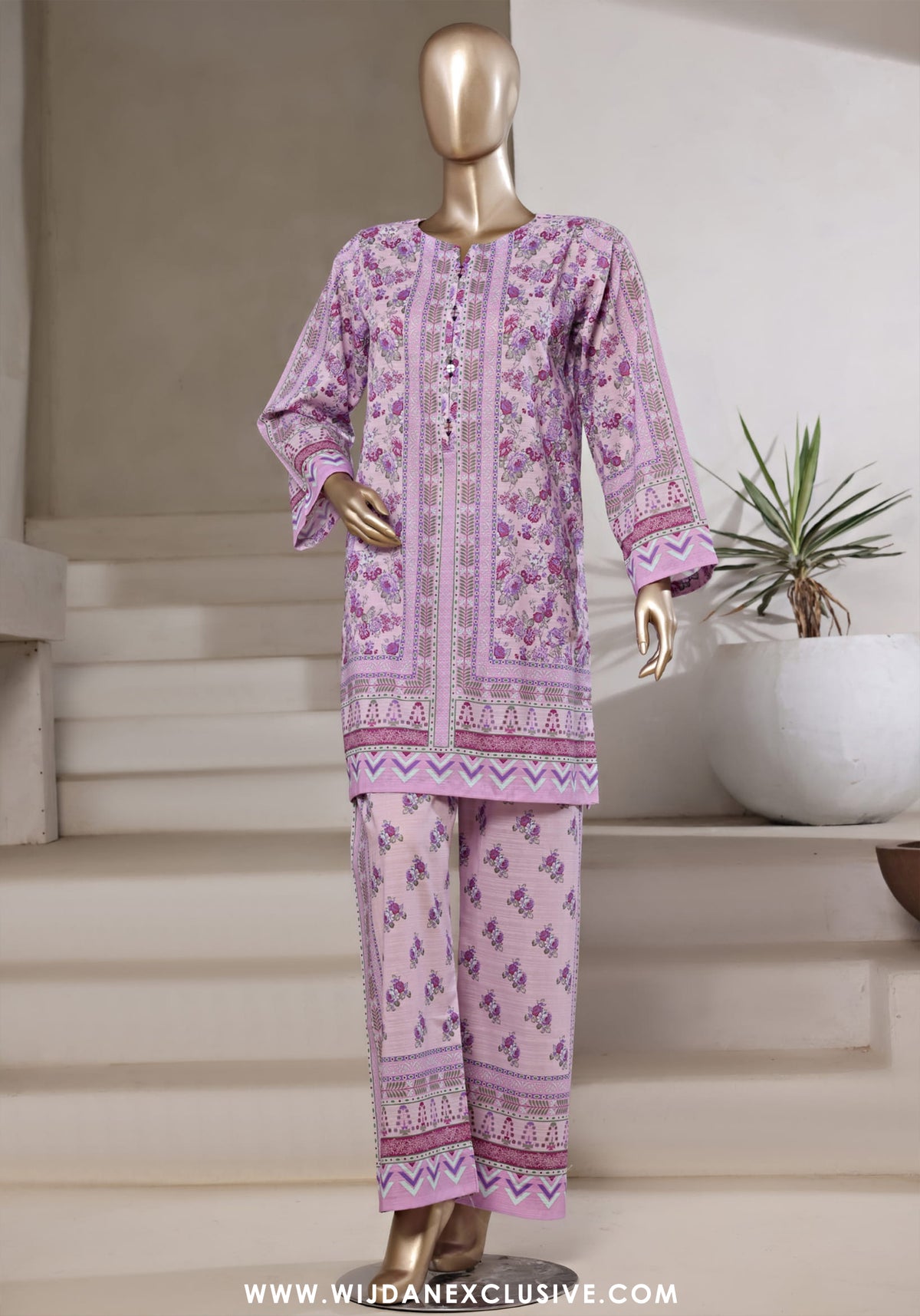 Sadabahar Stitched 2PC Printed Bana Dora Collection - 2025 Purple