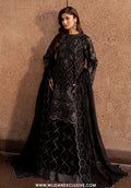 Lazawal by Lamisah | Unstitched Embroidered Formal Chiffon Collection - 2026 (BlLACK WISHPER))