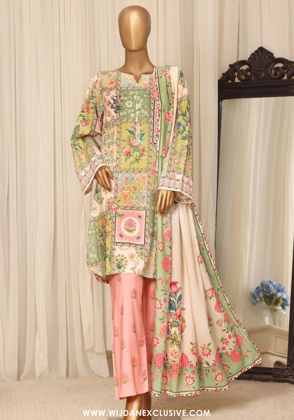 Sadabahar Stitched Printed Linen Collection - 2026 (D-01)