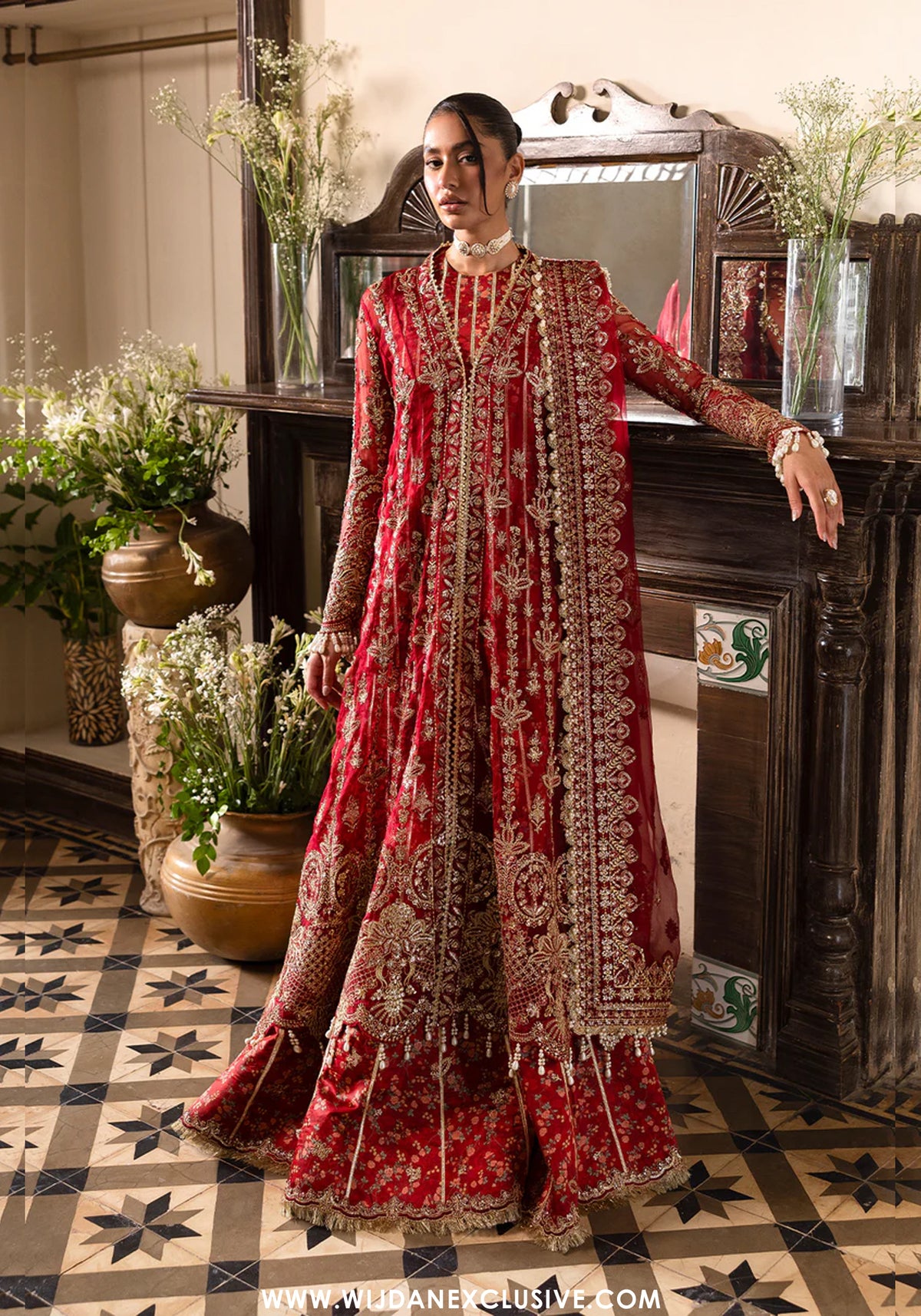 Dastan Goi by Afrozeh | Unstitched Luxury Wedding Collection - 2025 (TEAROSE)