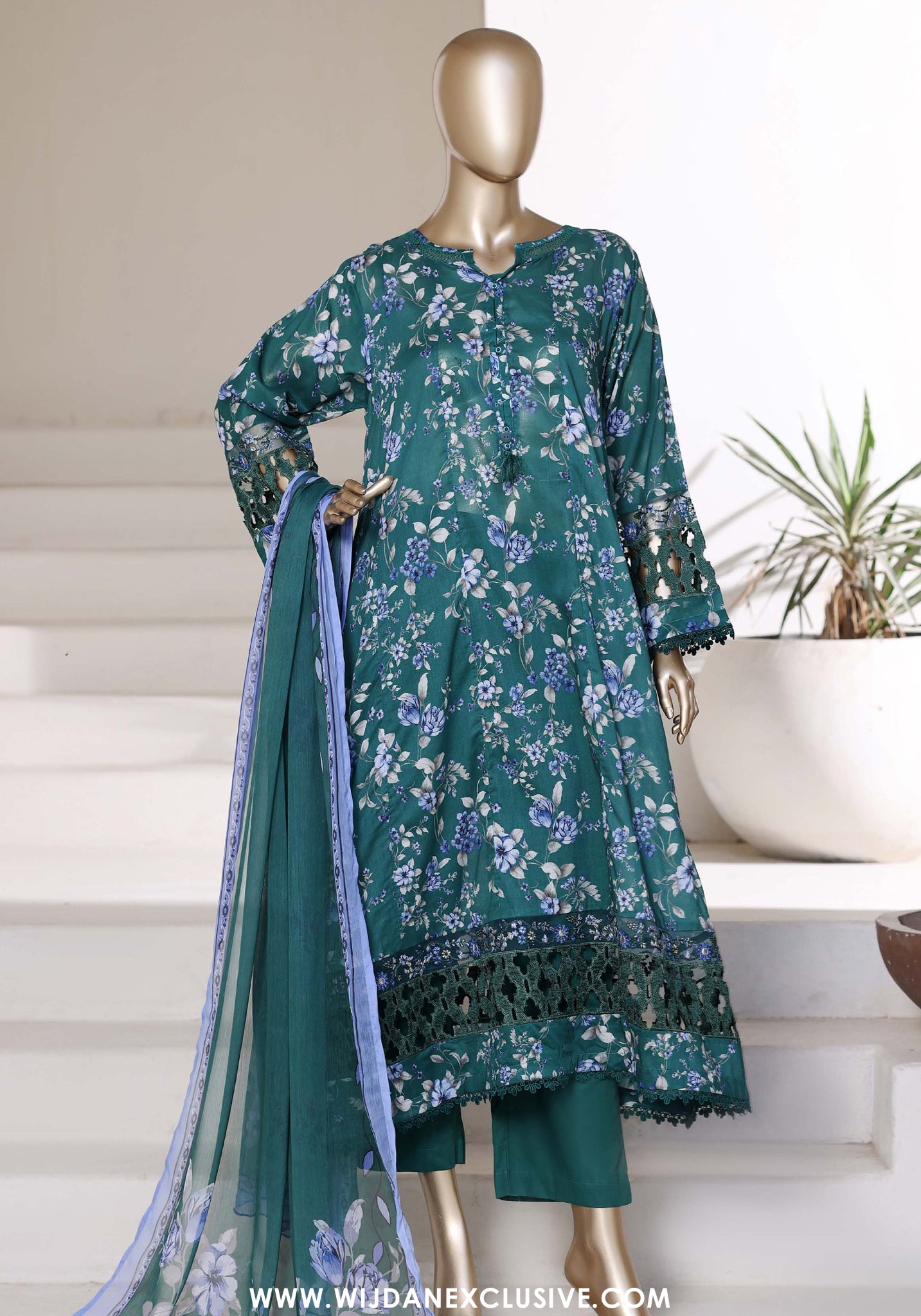 Sadabahar Peplum Stitched Luxury Vol-I Collection - 2026 (D-01)