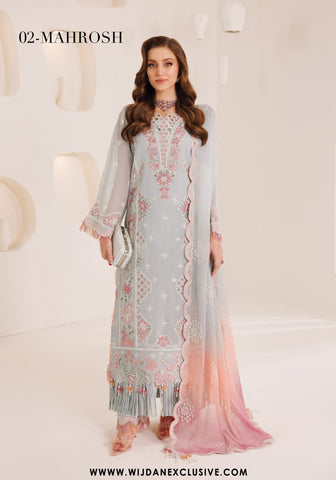 Dhagaay Unstitched Chiffon Collection - 2025 by Alizeh DHG-5030 MAHROSH