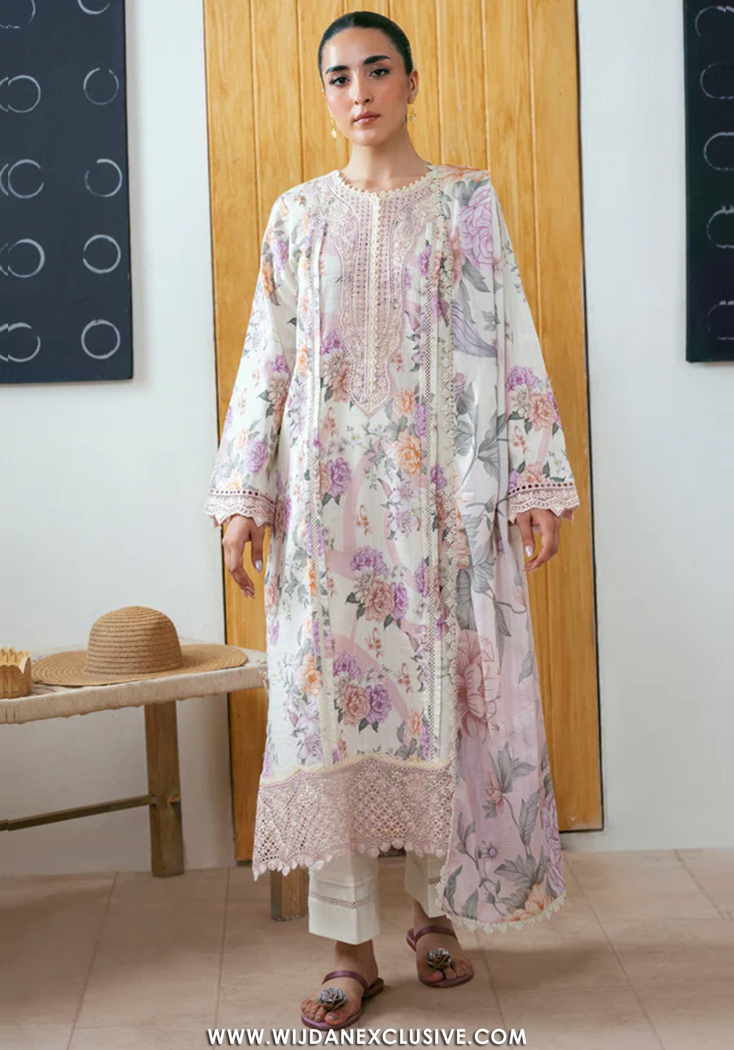 Aabyaan Unstitched Printed Luxe Lawn Collection - 2026 (SARIYA-AP-03)