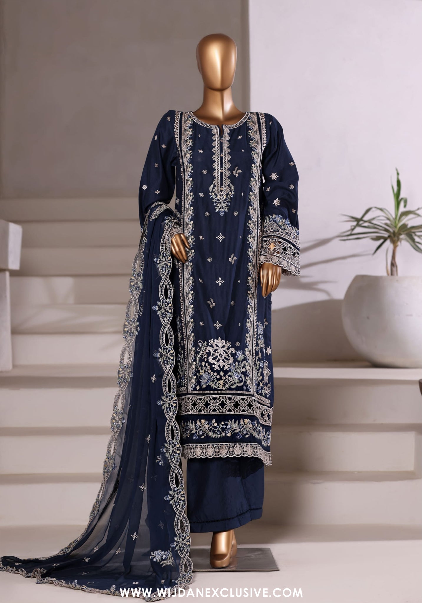 Sadabahar Stitched Luxury Viscose Vol-I Collection - 2025 (BLUE)