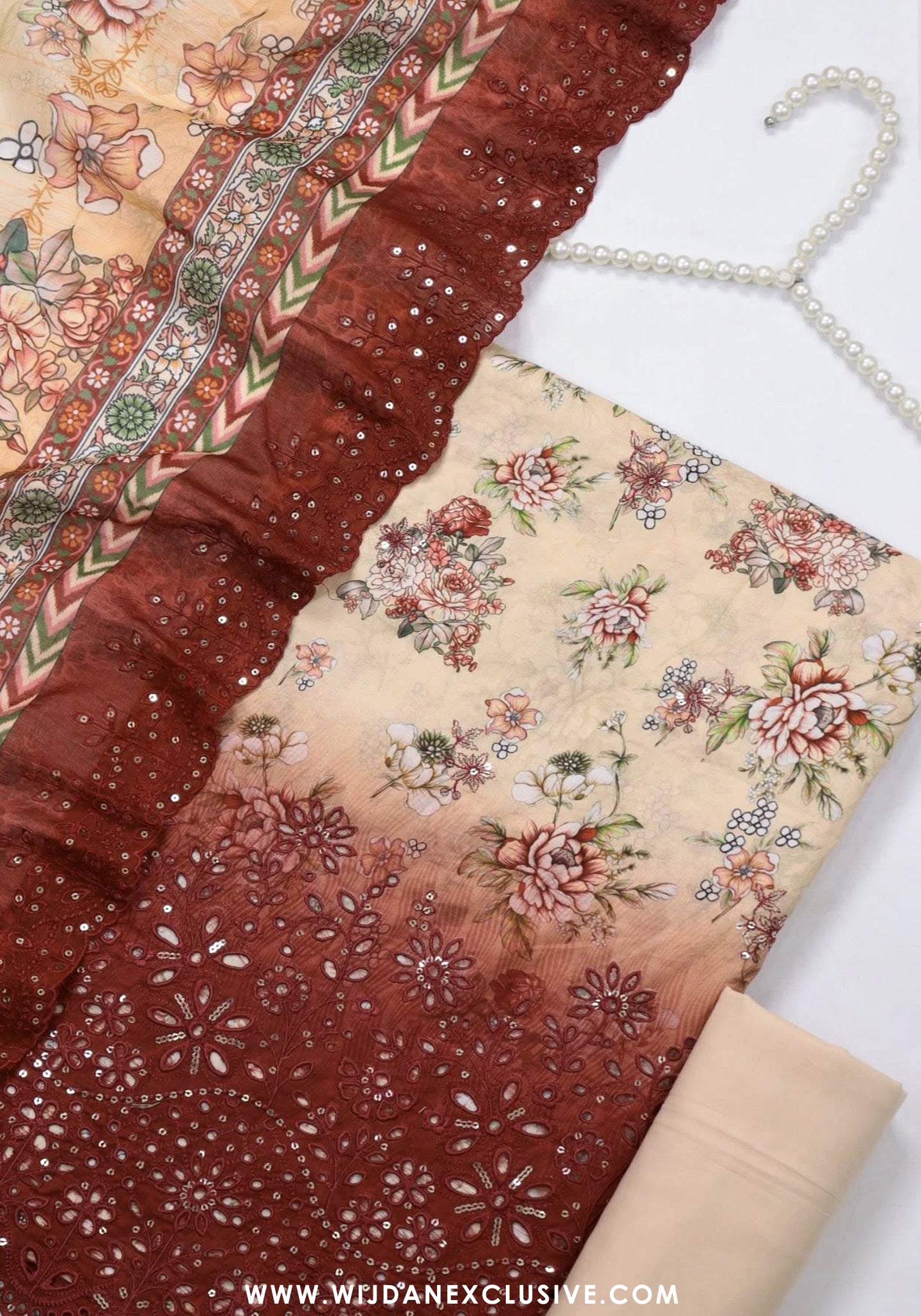 Bin Saeed Unstitched Embroidered Cambric Collection - 2025 D-01