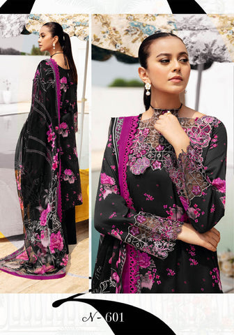 Rangrez Luxury Lawn Collection'25 Vol-06 by Ramsha N-601