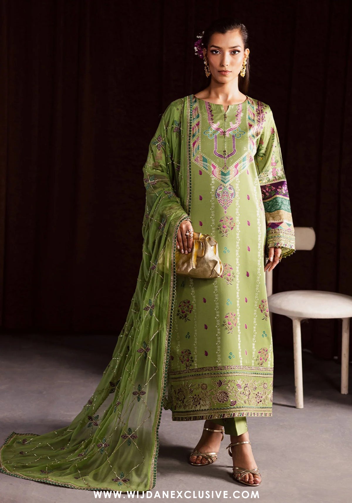 Nureh The Silk Unstitched Collection - 2025 S-26