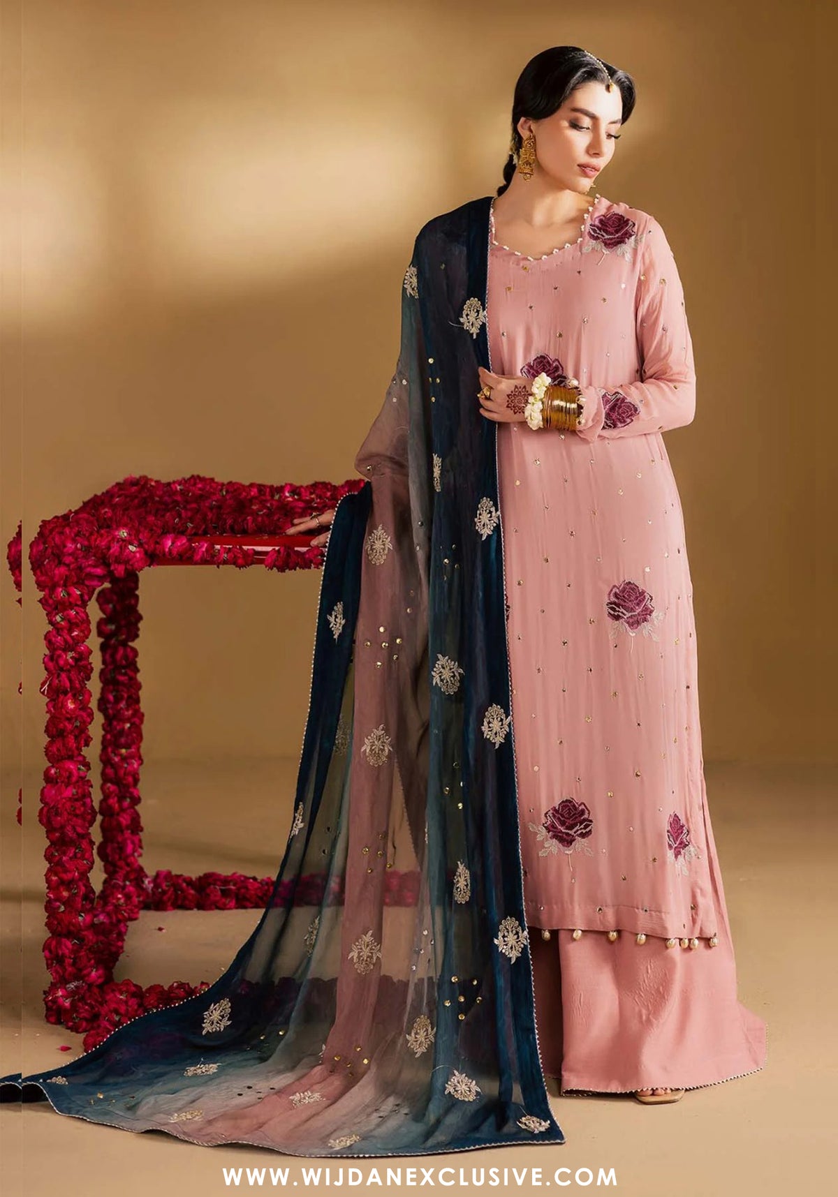 Nureh Mukeshkari Unstitched Embroidered Mukesh Chiffon Collection - 2025 MK-14
