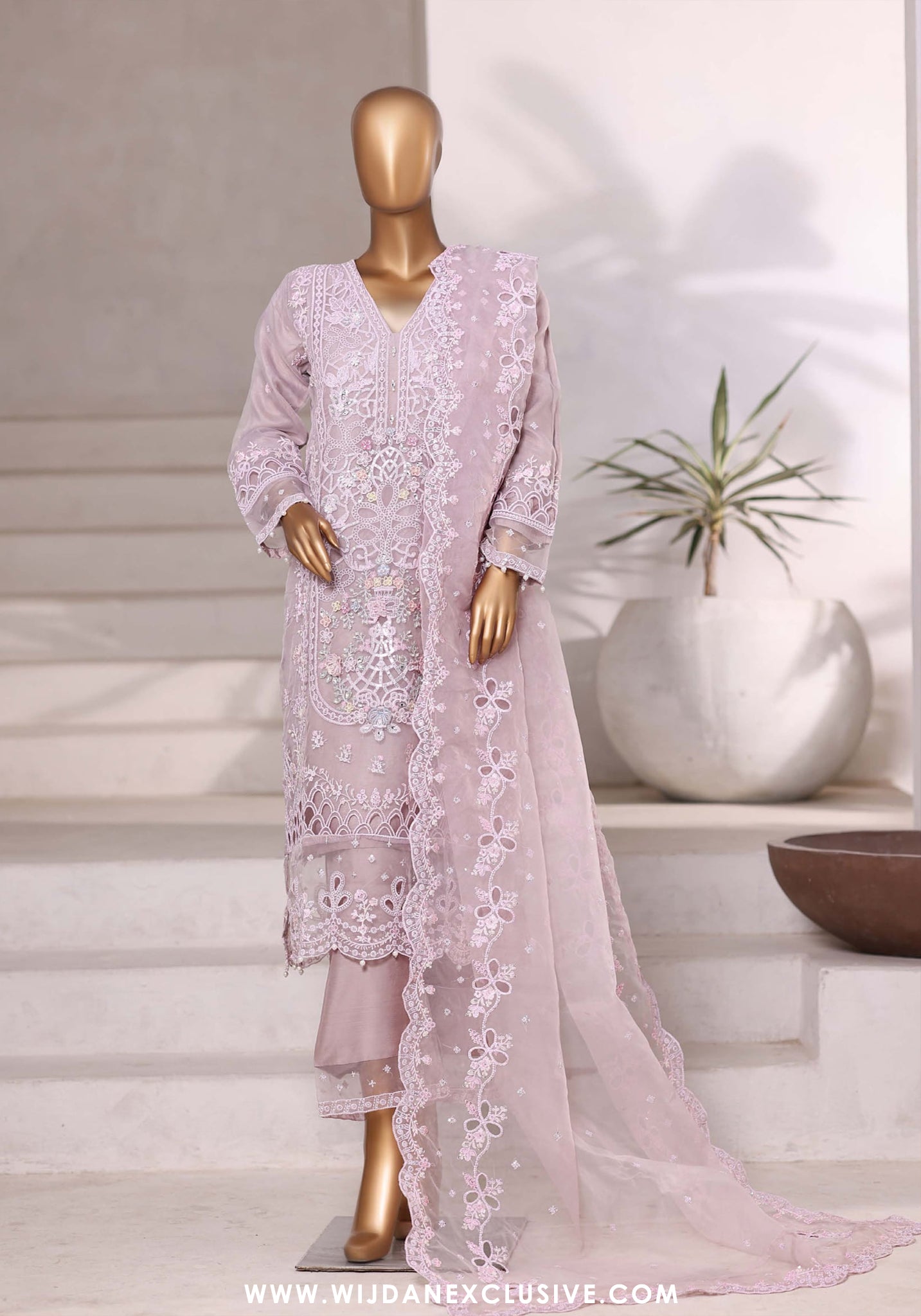 Sadabahar Mahpara Stitched Festive Formal Collection - 2025 Vol-18 (Lilac)