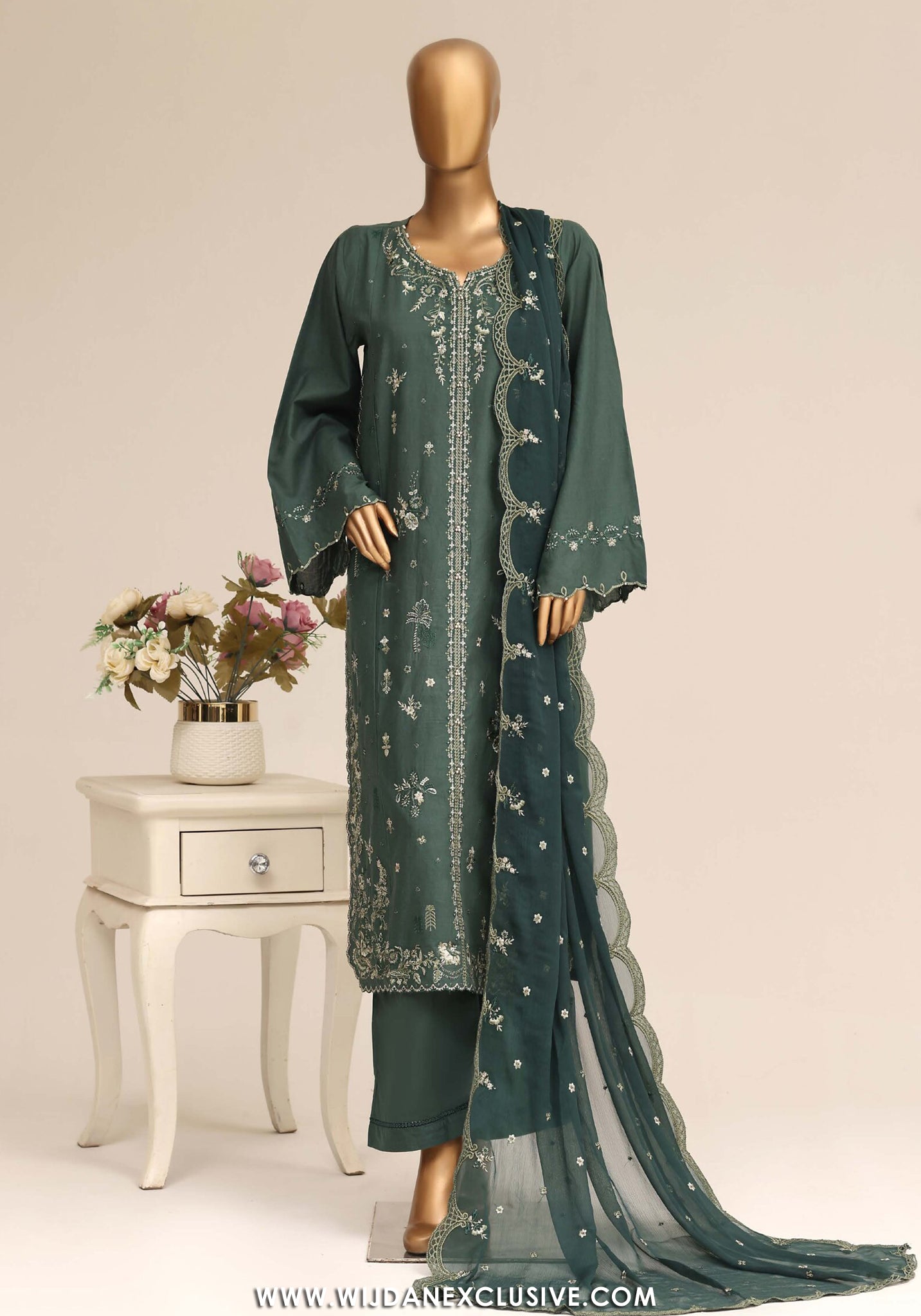 Sadabahar Stitched Luxury Embroidered Festive Vol-07 Collection - 2026 (D-01)