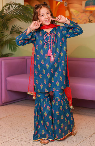 Guriya Kids Boutique Girls Spring Collection'25 by Amna khadija D-01