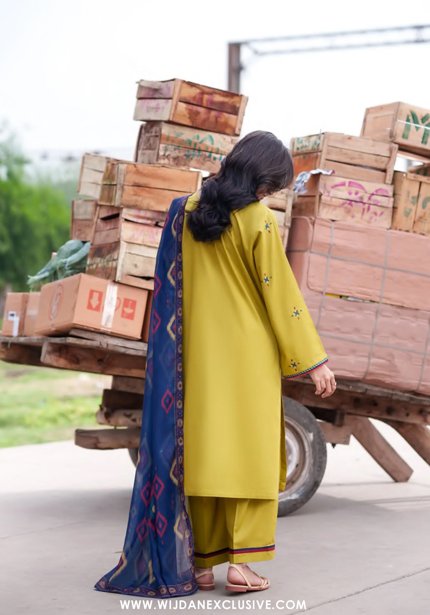 Safarnama by Casual Lite | Stitched Embroidered Lawn Collection - 2026 (D-01)