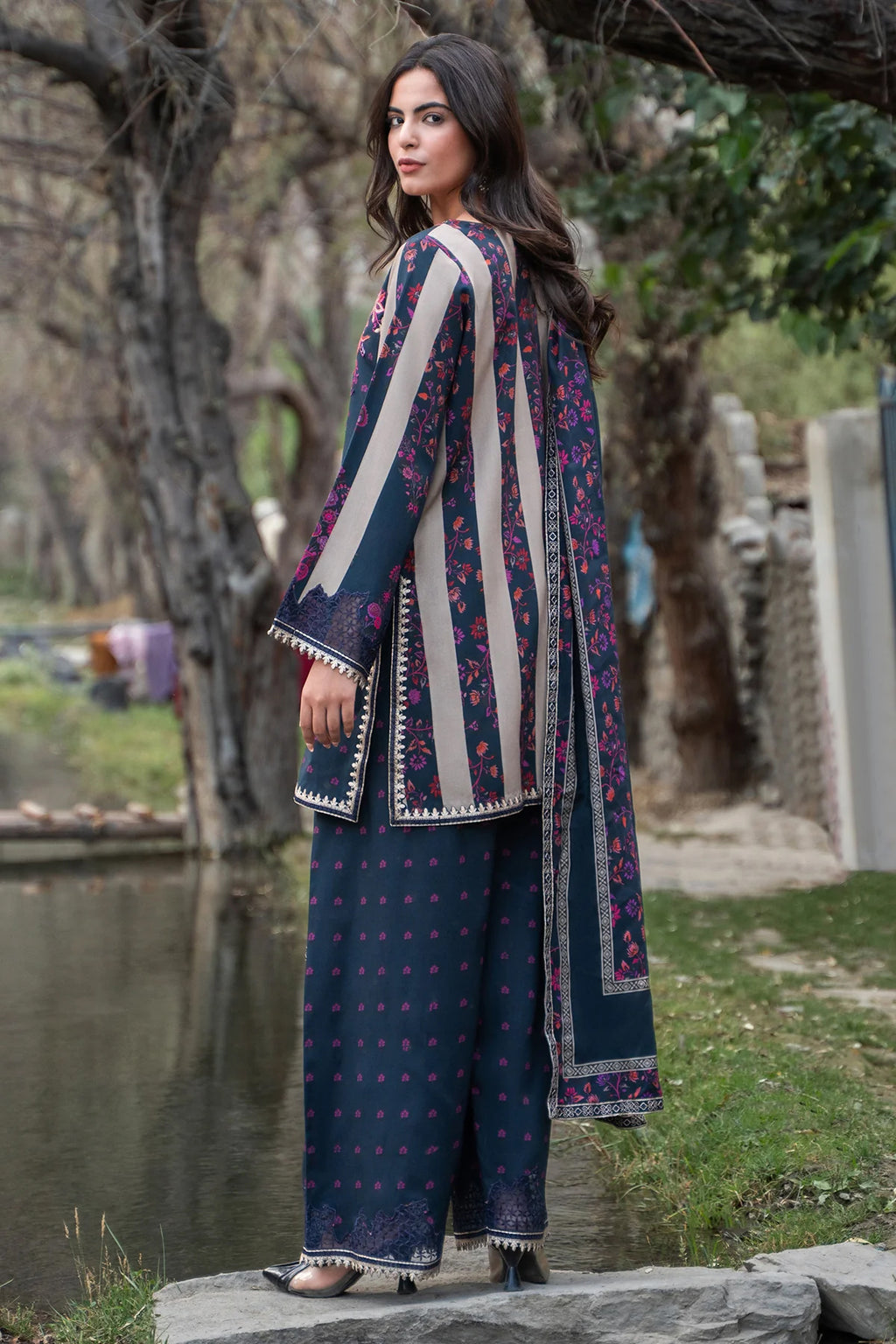 Aniiq by Charizma | Unstitched Embroidered Linen Vol-II Collection'26 (ANW7-11)