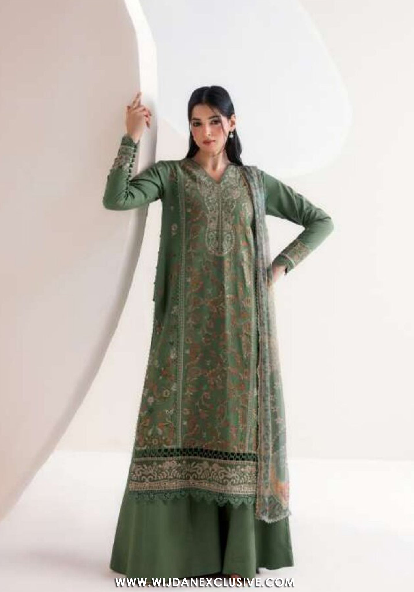 Zync by Florent | Unstitched Intermix Embroidered Viscose Collection'26 (D-01)