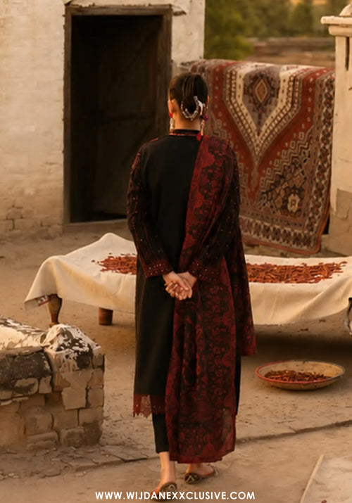 Casual Lite Her Stitched Embroidered Summer Cotton Lawn Collection - 2026 (D-01)