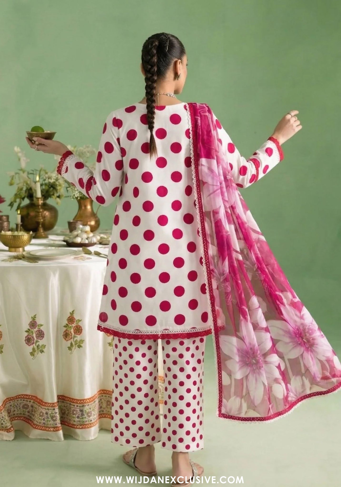 A Dots by Aalaya | Unstitched Printed Lawn Vol-02 Collection - 2026 (D-01)