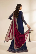 Meraki by Zarif | Unstitched Embroidered Chiffon Formal Collection - 2026 (SABLE)