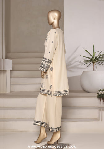 Sadabahar Stitched Vybe 2PC Embroidered Sets Collection - 2025 (WHITE)