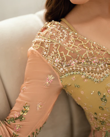 Sham Shandaar by Mushq | Unstitched Chiffon Collection - 2025 (SUR SUNEHRI)