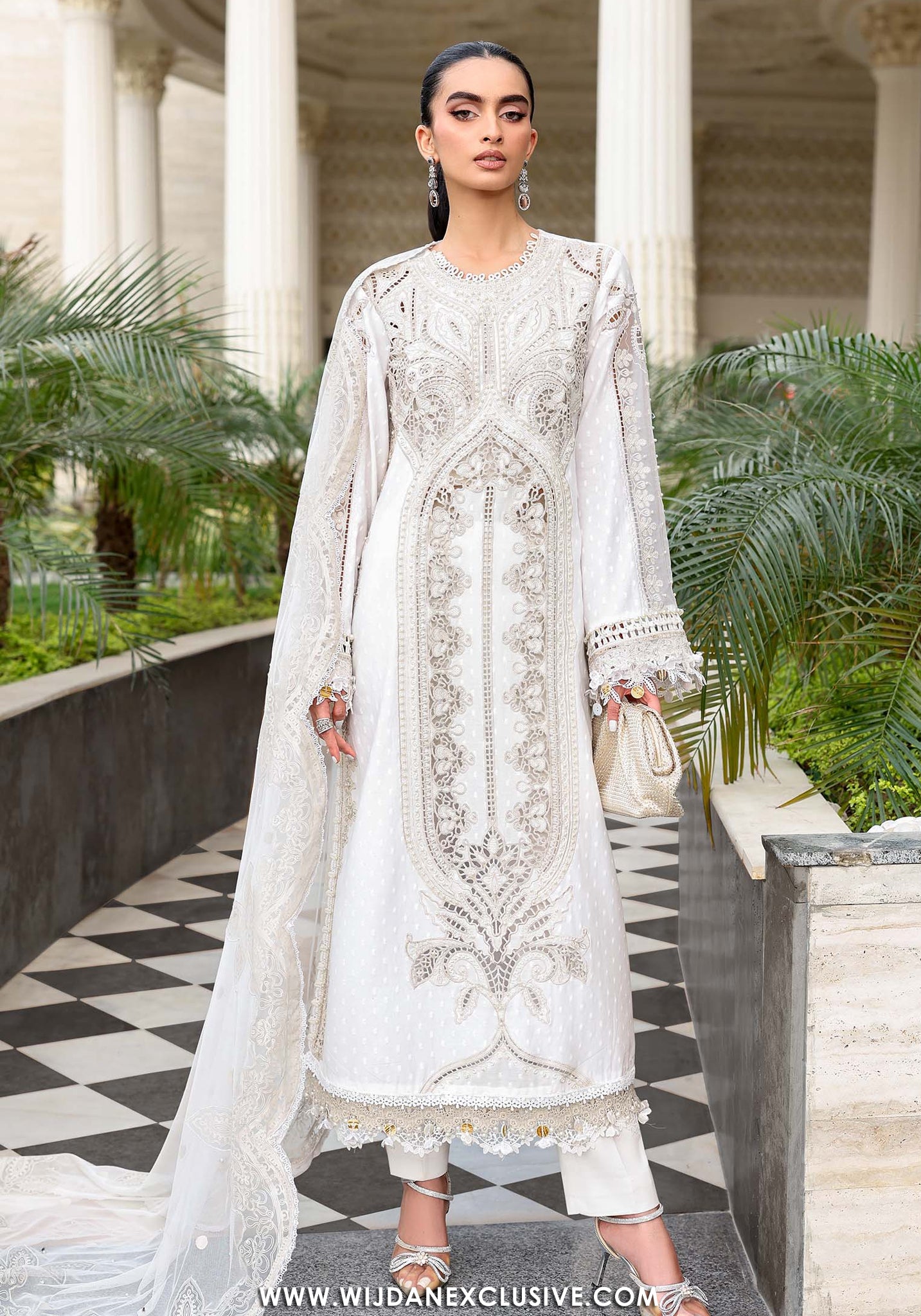 Maria.B Unstitched Embroidered Lawn Collection - 2026 (D-01)