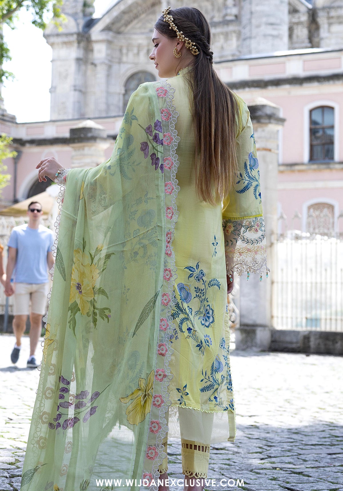 Sunshine Bloom Premium Unstitched Embroidered Collection - 2026 (D-01)