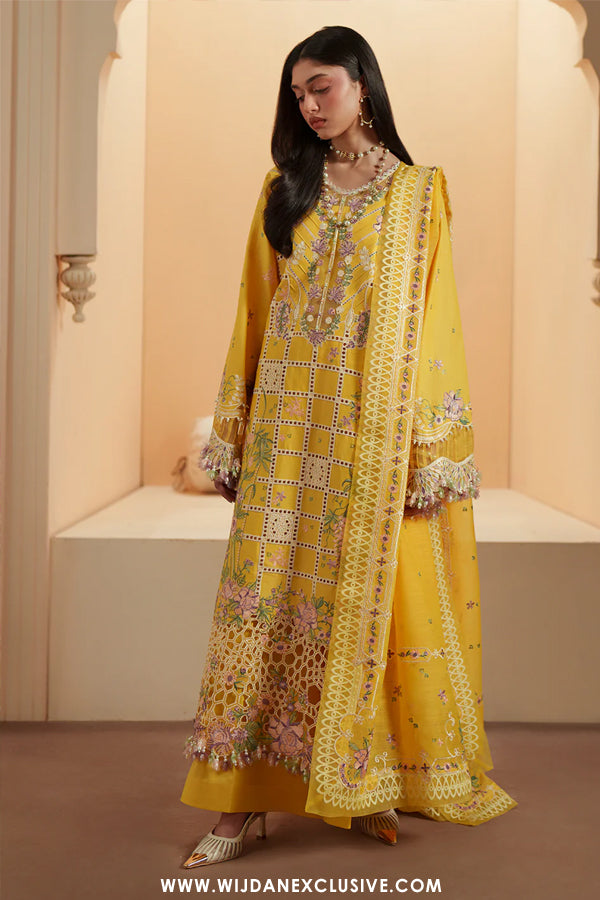 Mashriq by Bin Ilyas | Unstitched Luxury Lawn Collection - 2026 (D-111-A)