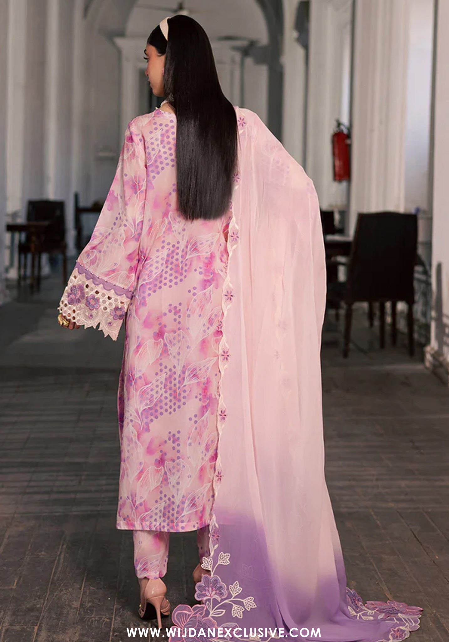 Nureh Maya Unstitched Embroidered Printed Lawn Collection - 2026 (NS-165)