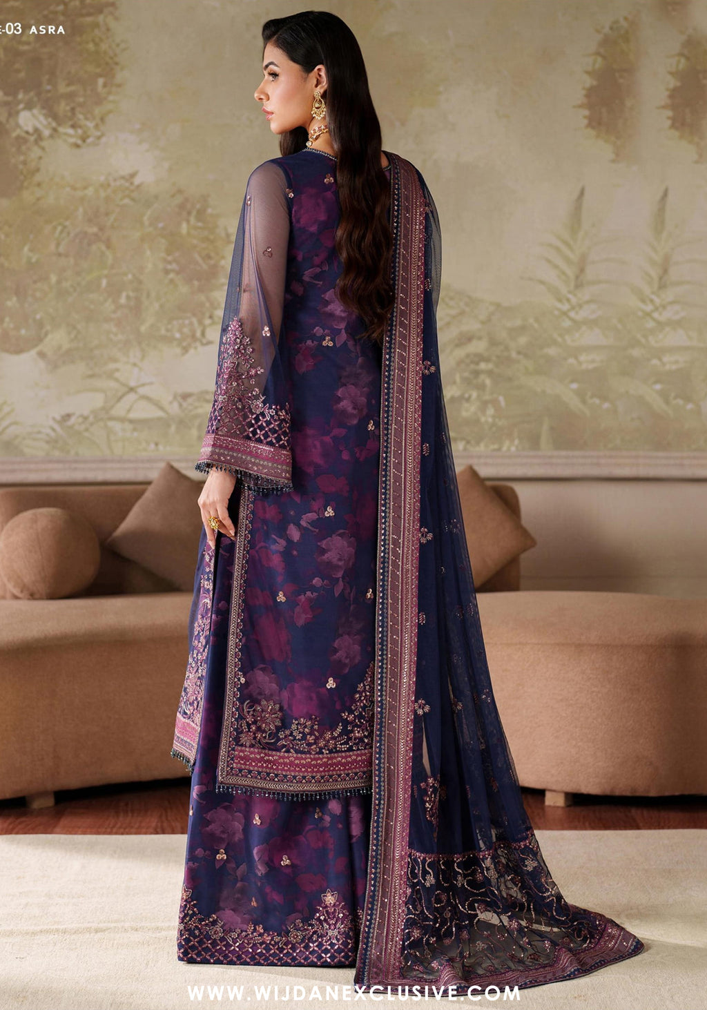 Zarif Zaneera Unstitched Printed & Embroidered Formals Collection - 2025 (ASRA)