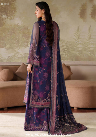 Zarif Zaneera Unstitched Printed & Embroidered Formals Collection - 2025 (ASRA)
