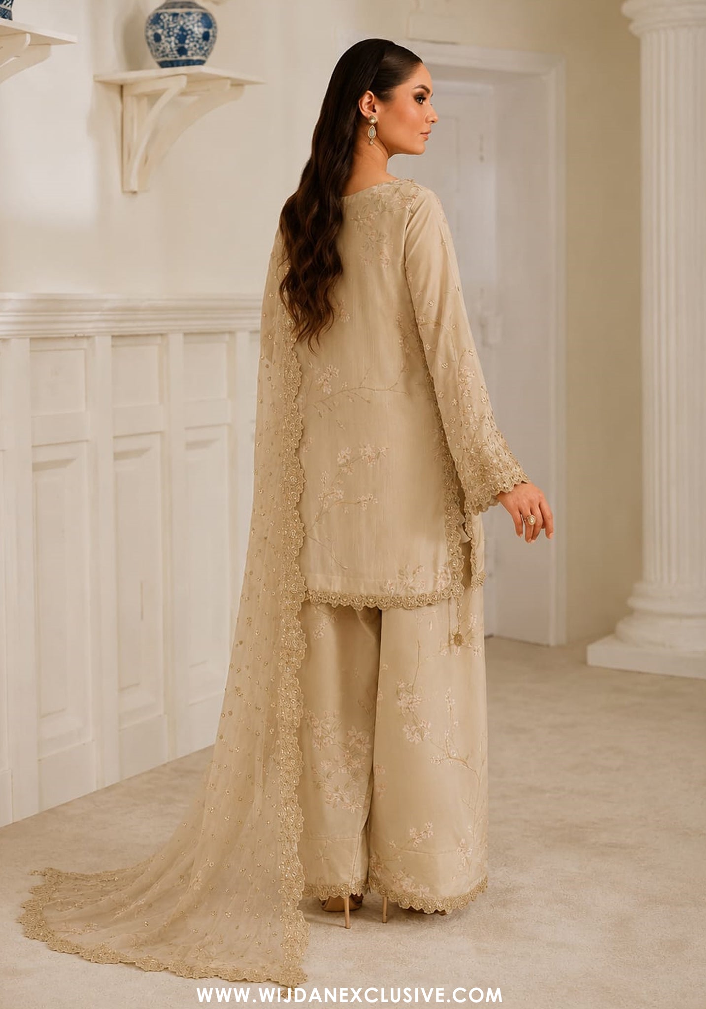 La'Royale by Wijdan | Stitched Print Formal Raw Silk Collection - 2026 (D-01)