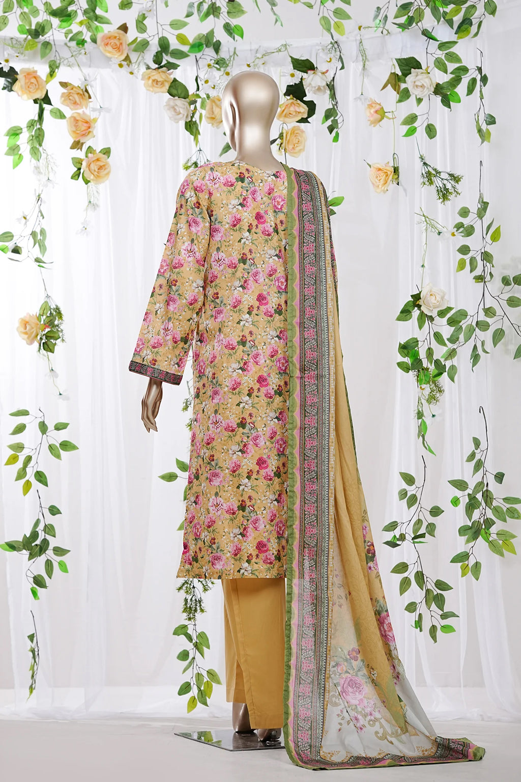 Bin Saeed Stitched Exclusive Printed Lawn Vol-06 Collection - 2026 (D-01)