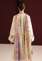 Iris by Jazmin | Unstitched Embroidered Luxury Lawn Collection - 2026 (D-01)